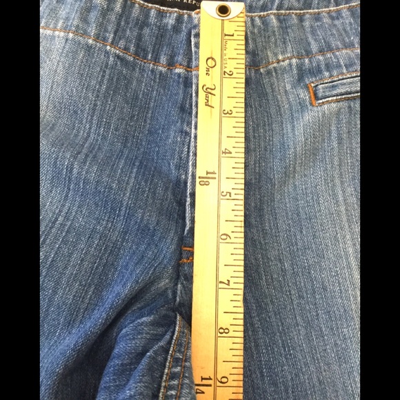 Banana Republic Wide Leg Jeans Slit on Bottom Sz.2 - Picture 10 of 11